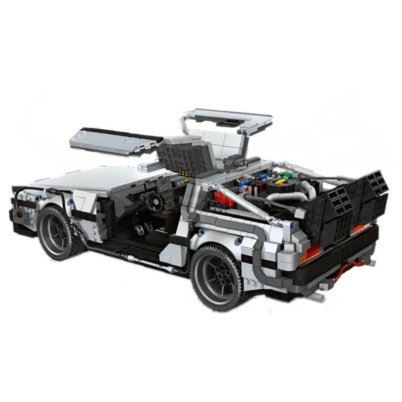 JieStar MOC Building Block Set: DeLorean DMC-12 Return To The Future Car, Model 92004