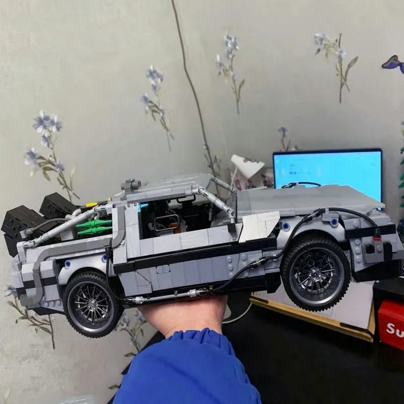 JieStar MOC Building Block Set: DeLorean DMC-12 Return To The Future Car, Model 92004