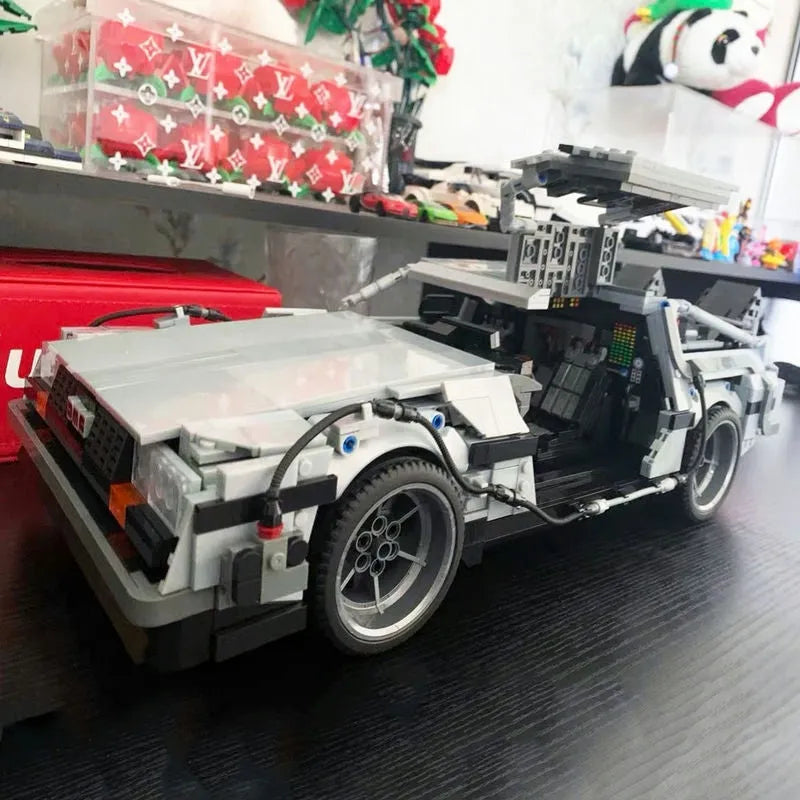 JieStar MOC Building Block Set: DeLorean DMC-12 Return To The Future Car, Model 92004