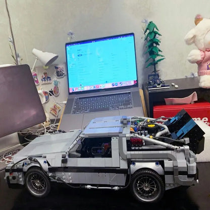 JieStar MOC Building Block Set: DeLorean DMC-12 Return To The Future Car, Model 92004