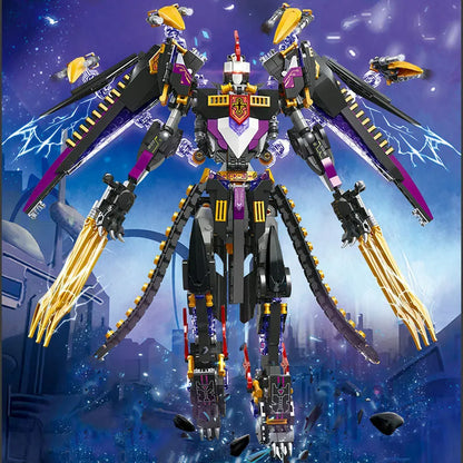 JieStar MOC Building Block Set: Endless Dawn Calamity Knight Mecha Rider, Model JS67010