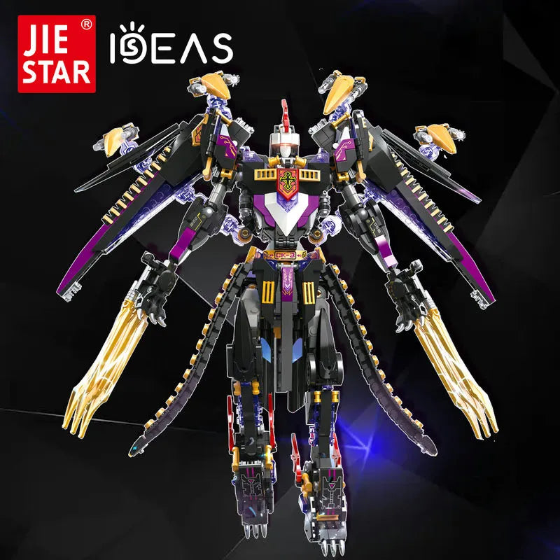 JieStar MOC Building Block Set: Endless Dawn Calamity Knight Mecha Rider, Model JS67010