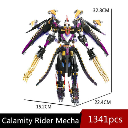 JieStar MOC Building Block Set: Endless Dawn Calamity Knight Mecha Rider, Model JS67010