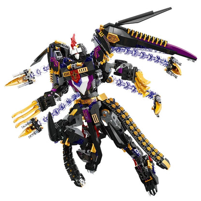 JieStar MOC Building Block Set: Endless Dawn Calamity Knight Mecha Rider, Model JS67010