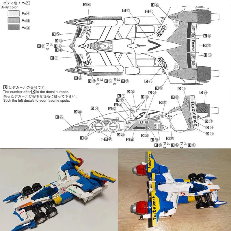 JieStar MOC Building Block Set: AKF-11 Concept F1 Racing Car 92003