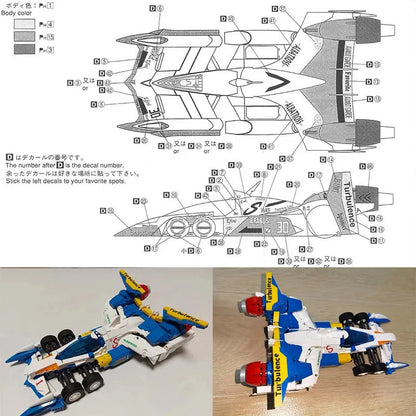 JieStar MOC Building Block Set: AKF-11 Concept F1 Racing Car 92003