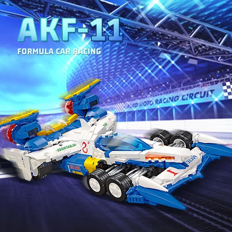 JieStar MOC Building Block Set: AKF-11 Concept F1 Racing Car 92003