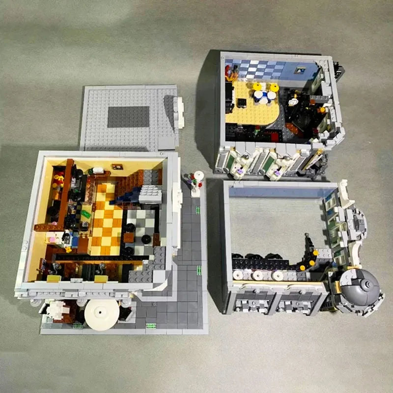JieStar MOC Building Block Set: Corner Jazz Cafe 89100