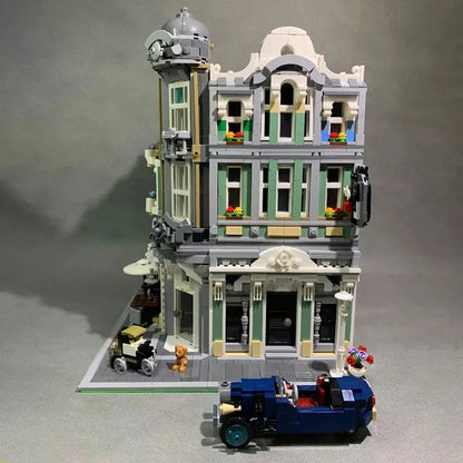JieStar MOC Building Block Set: Corner Jazz Cafe 89100