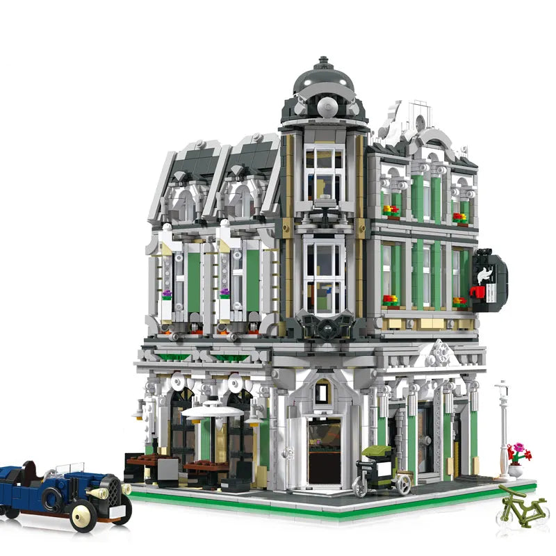 JieStar MOC Building Block Set: Corner Jazz Cafe 89100