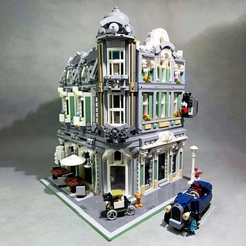 JieStar MOC Building Block Set: Corner Jazz Cafe 89100