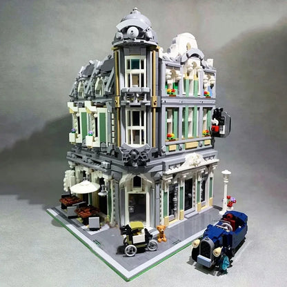JieStar MOC Building Block Set: Corner Jazz Cafe 89100