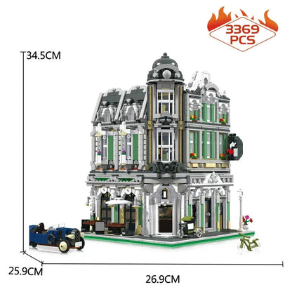 JieStar MOC Building Block Set: Corner Jazz Cafe 89100
