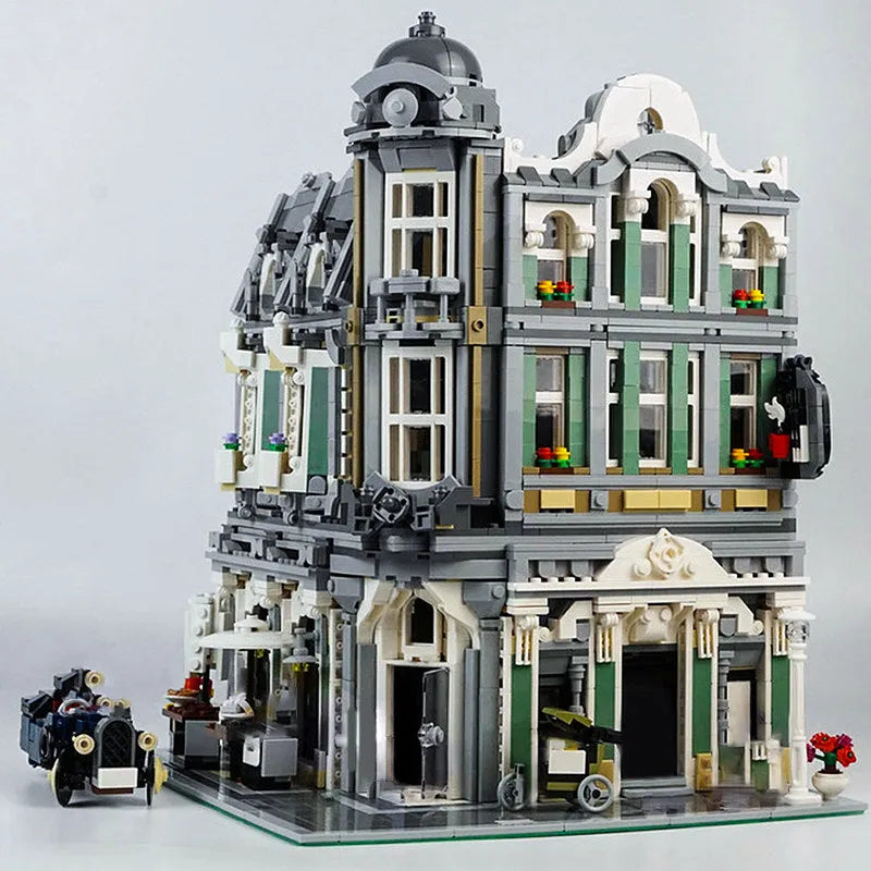 JieStar MOC Building Block Set: Corner Jazz Cafe 89100