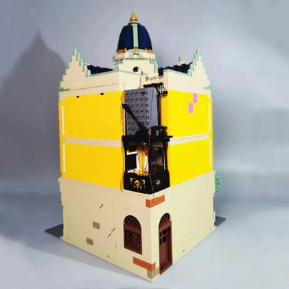 JieStar MOC Building Block Set: Corner Post Office, Model 89111