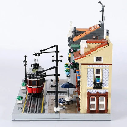 JieStar MOC Building Block Set: Lisbon Tram Station 89132