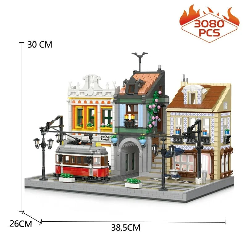JieStar MOC Building Block Set: Lisbon Tram Station 89132