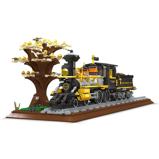 JieStar MOC Building Block Set: Genoa Locomotive City Train 59010