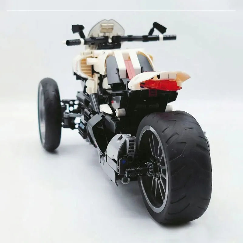 JieStar MOC Building Block Set: Honda Neo Wing Bike RC Motorcycle 91024