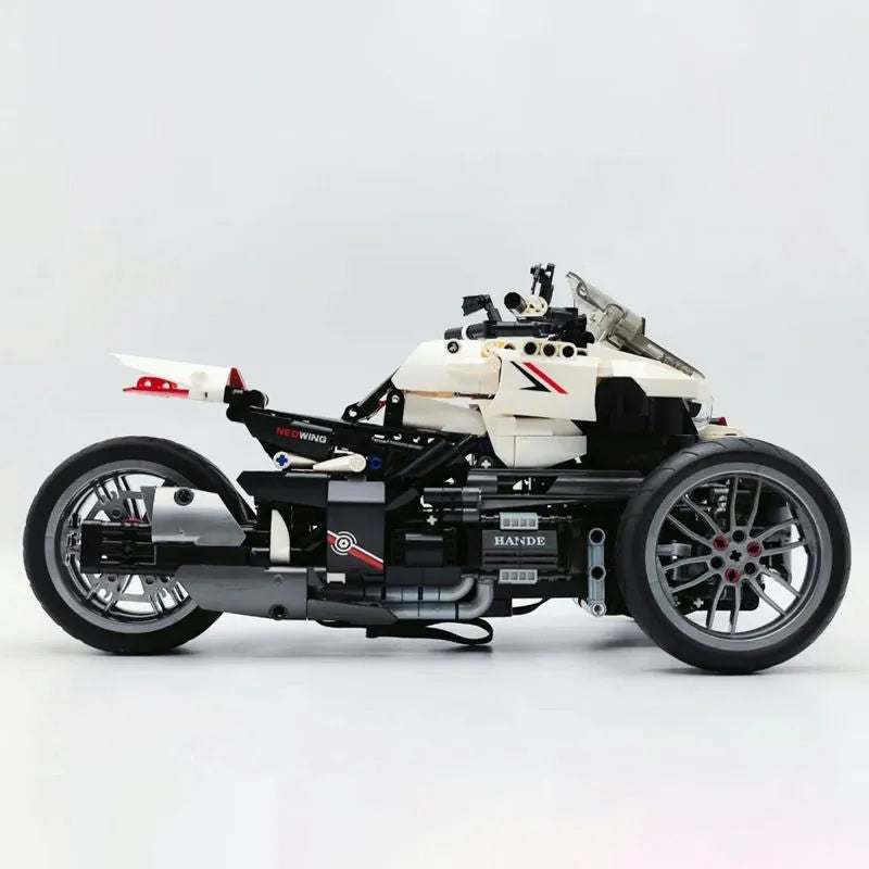 JieStar MOC Building Block Set: Honda Neo Wing Bike RC Motorcycle 91024