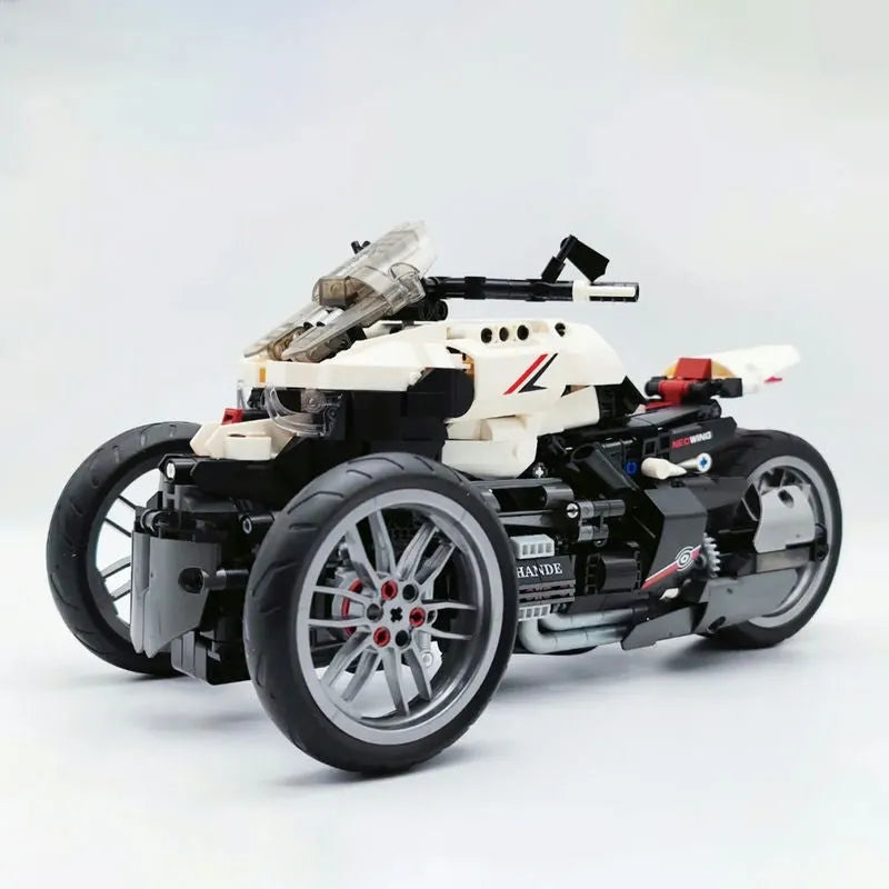 JieStar MOC Building Block Set: Honda Neo Wing Bike RC Motorcycle 91024