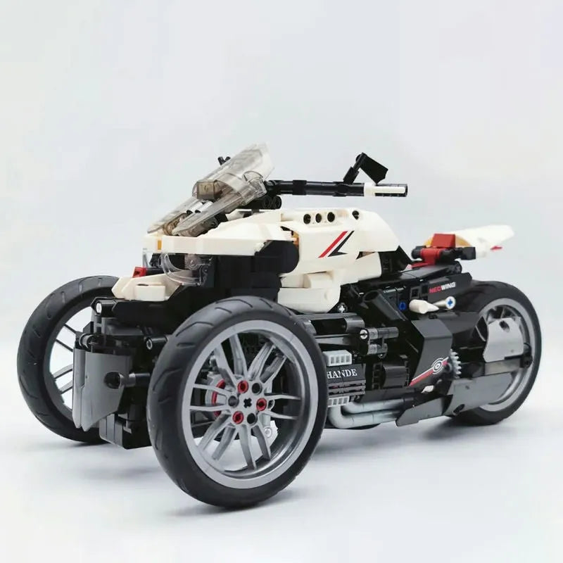 JieStar MOC Building Block Set: Honda Neo Wing Bike RC Motorcycle 91024