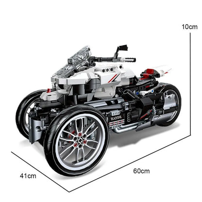 JieStar MOC Building Block Set: Honda Neo Wing Bike RC Motorcycle 91024