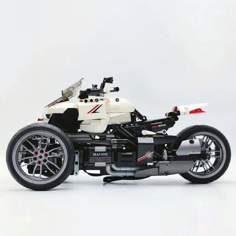 JieStar MOC Building Block Set: Honda Neo Wing Bike RC Motorcycle 91024
