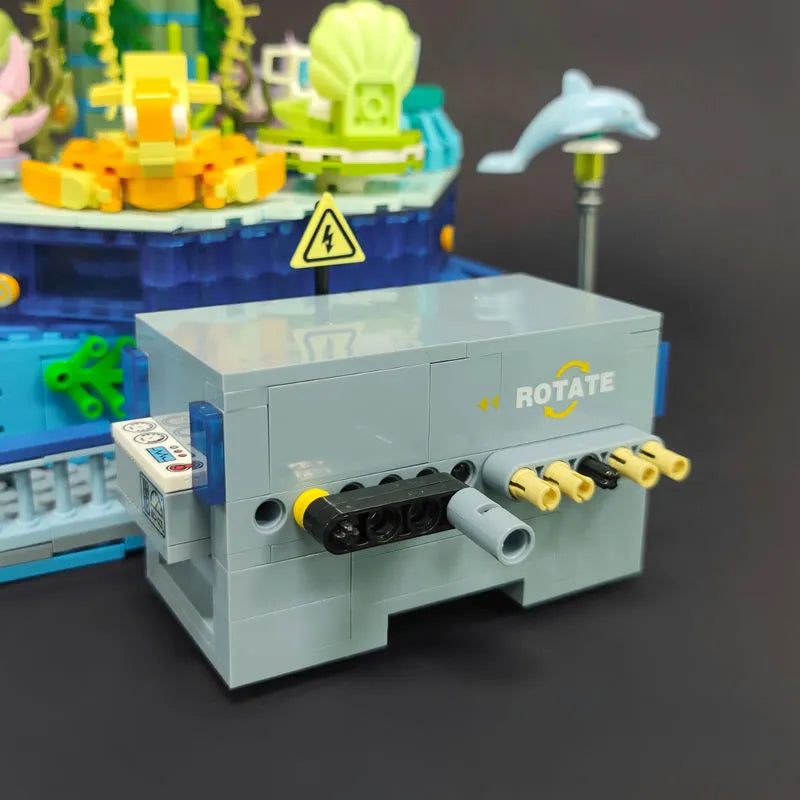 JieStar MOC Building Block Set: Idea Experts Underwater Ocean Spin, Model 37404