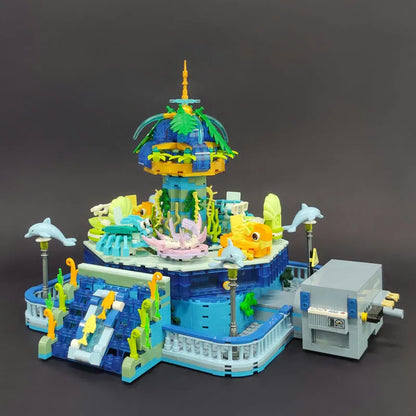 JieStar MOC Building Block Set: Idea Experts Underwater Ocean Spin, Model 37404