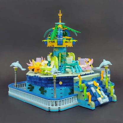 JieStar MOC Building Block Set: Idea Experts Underwater Ocean Spin, Model 37404