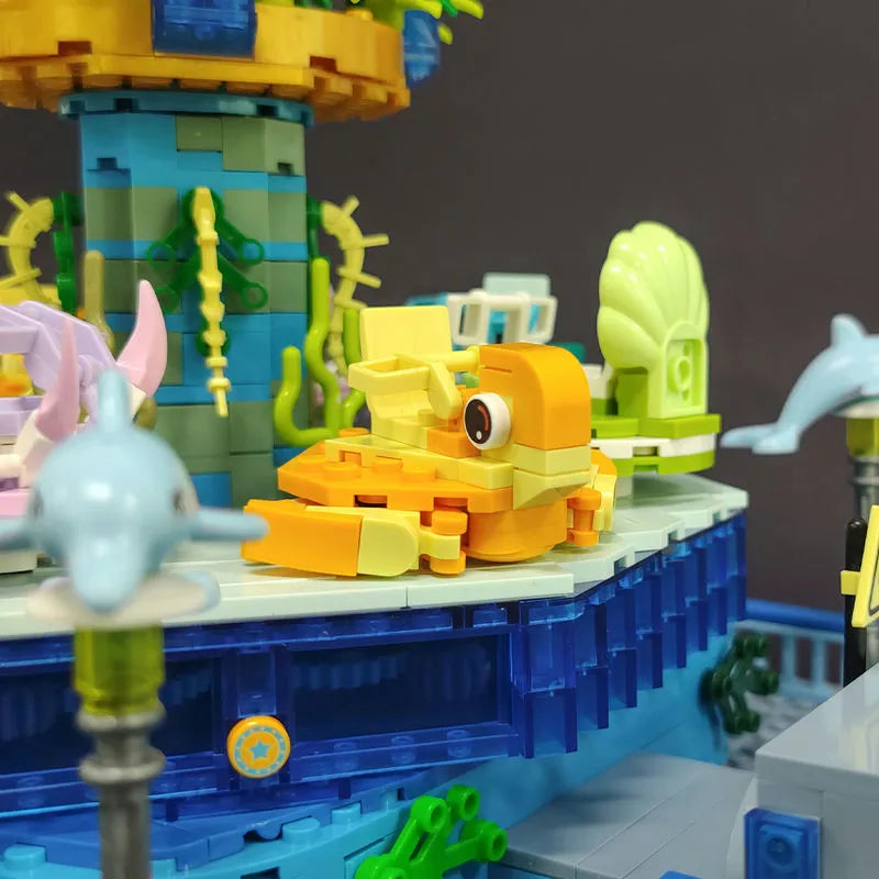 JieStar MOC Building Block Set: Idea Experts Underwater Ocean Spin, Model 37404