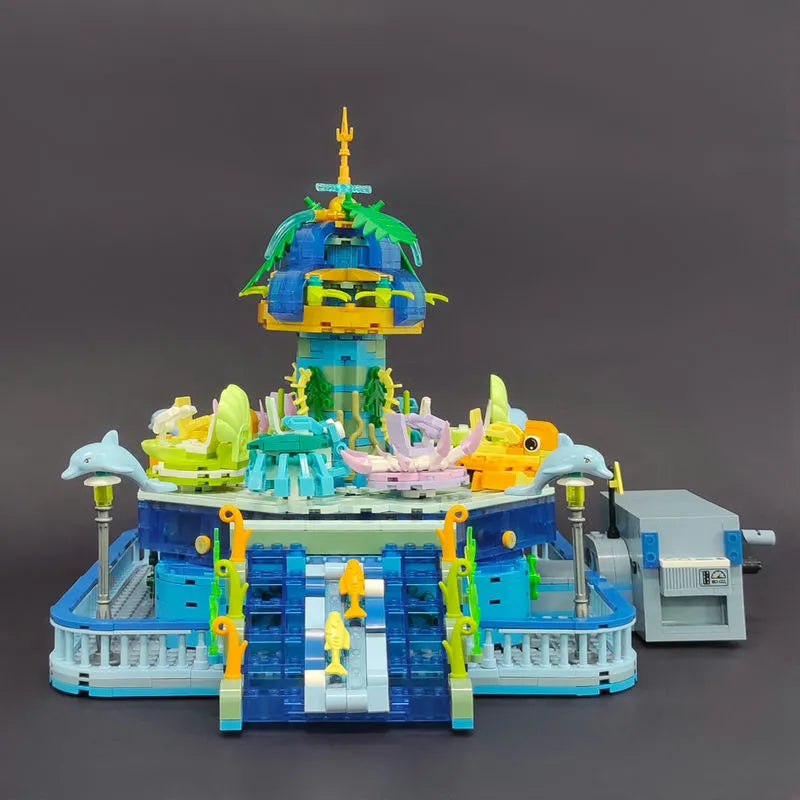JieStar MOC Building Block Set: Idea Experts Underwater Ocean Spin, Model 37404