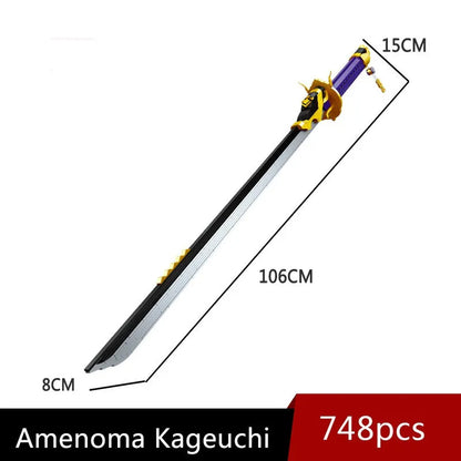 JieStar MOC Building Block Set: Idea Movie Games Amenoma Kageuchi Knife, Model 92031