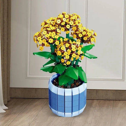 JieStar MOC Building Block Set: Potted Jonquil Plant, Model 92364