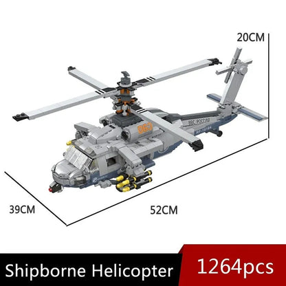 JieStar MOC Building Block Set: Airborne Attack Fighter Helicopter, Model 61047