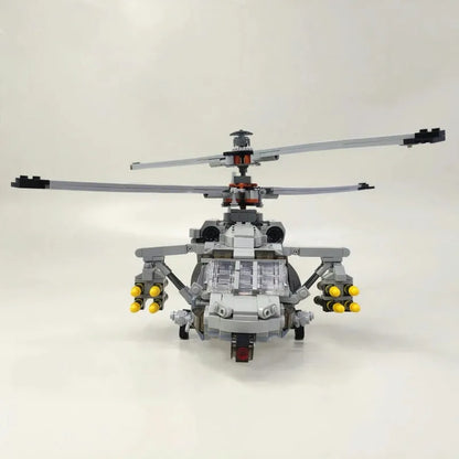 JieStar MOC Building Block Set: Airborne Attack Fighter Helicopter, Model 61047