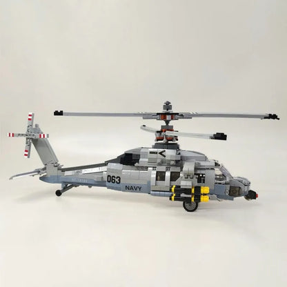 JieStar MOC Building Block Set: Airborne Attack Fighter Helicopter, Model 61047