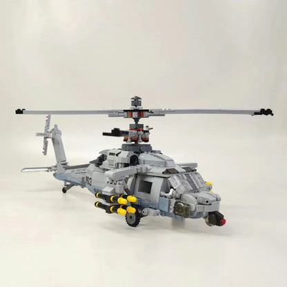 JieStar MOC Building Block Set: Airborne Attack Fighter Helicopter, Model 61047