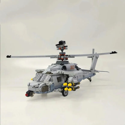JieStar MOC Building Block Set: Airborne Attack Fighter Helicopter, Model 61047