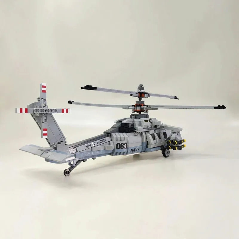 JieStar MOC Building Block Set: Airborne Attack Fighter Helicopter, Model 61047