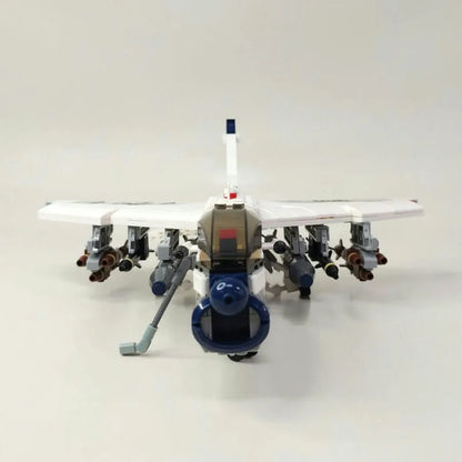 JieStar MOC Building Block Set: Aircraft A-7 Fighter Jet Attack Plane, Model 61044