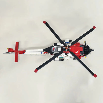 JieStar MOC Building Block Set: MH-60T Armed Rescue Helicopter, Model 61048