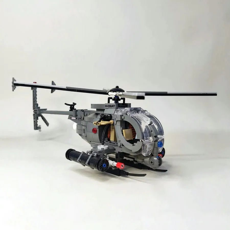 JieStar MOC Building Block Set: Rocket Attack Bird Helicopter, Model 61043