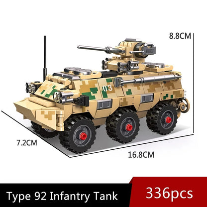 JieStar MOC Building Block Set: Type 92 Infantry Fighting Vehicle, Model 61060