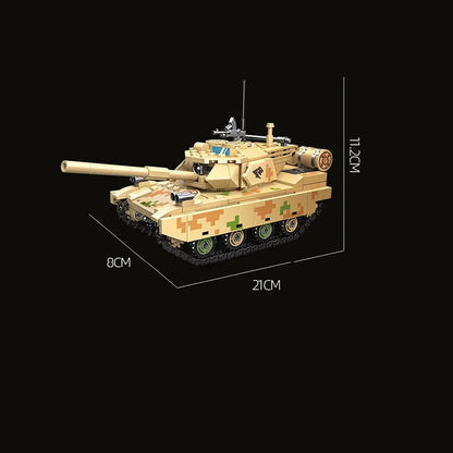 JieStar MOC Building Block Set: WW2 Type 15 Light Tank 61059, Model JS61059