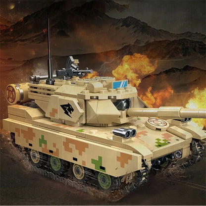 JieStar MOC Building Block Set: WW2 Type 15 Light Tank 61059, Model JS61059