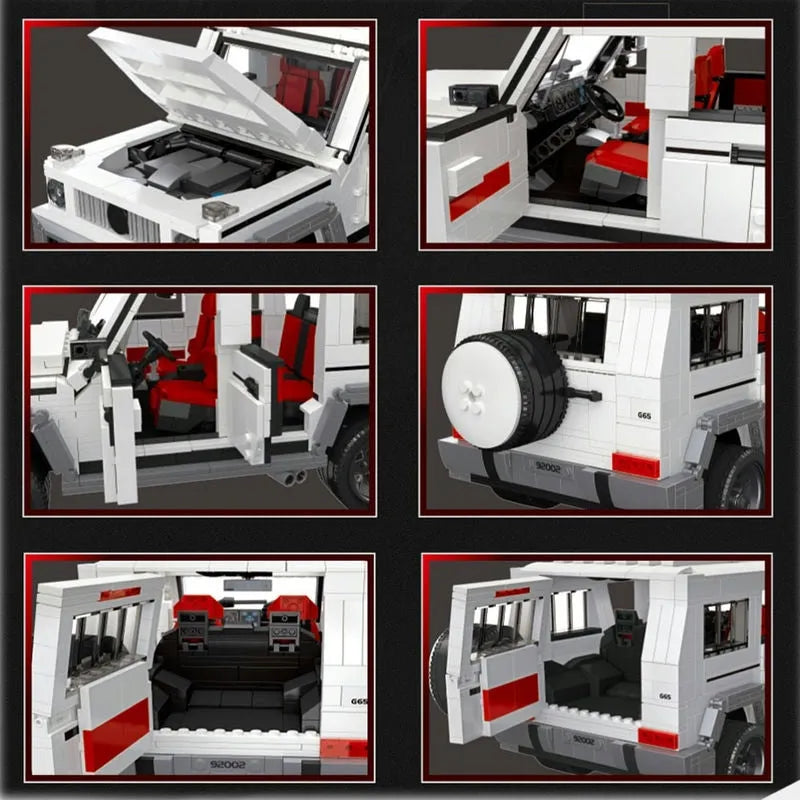 JieStar MOC Building Block Set: Off Road Car AWD G65 Truck SUV 92002