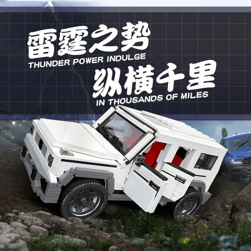 JieStar MOC Building Block Set: Off Road Car AWD G65 Truck SUV 92002