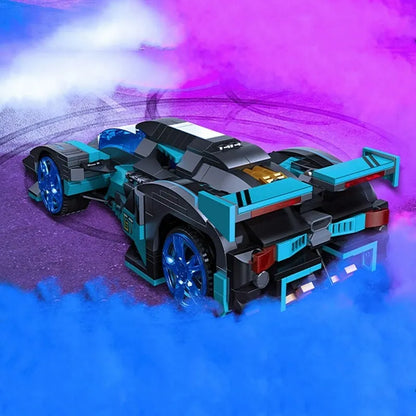 JieStar MOC Motorized Building Block Set: RC APP Concept Racing Vision GT Car 92019